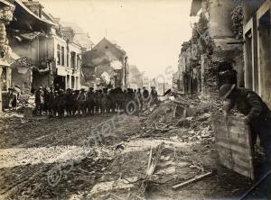 Bapaume after the German evacuation. Belgium 1916-
