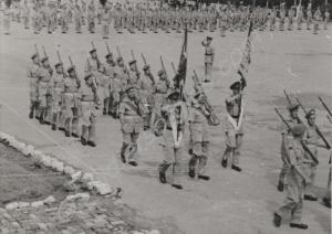 Amalgamation Day Parade.  The Gloucestershire Regi
