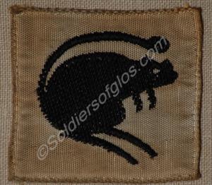 Formation sign of 4th Armoured Brigade, as worn on