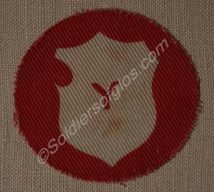 Formation sign of the Yorkshire Division as worn o
