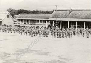 Amalgamation Day Parade.  The Gloucestershire Regi