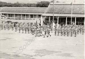Amalgamation Day Parade.  The Gloucestershire Regi