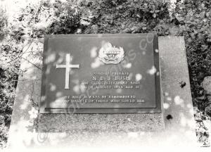 War Grave in the Taukhyan War Cemetery, Burma,  19