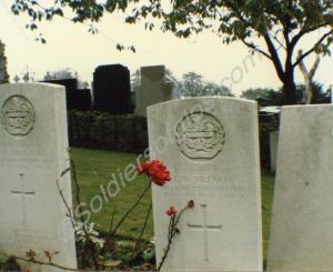 British cemetry at Cassel, France. Graves of 2nd L