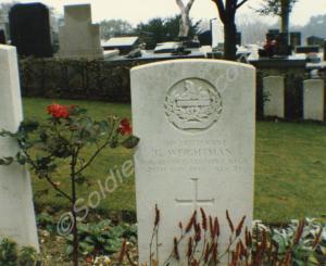 British cemetry at Cassel, France. Graves of 2nd L