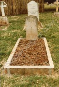 Grave of 2nd Lieutenant. A.H.B. Evans at Park Ceme
