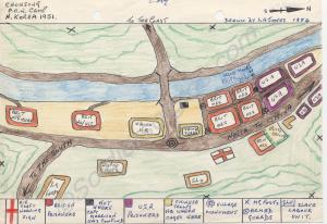 Plan of Chongsong P.O.W. Camp, North Korea 1951. D