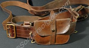 Sam Browne equipment including belt, two shoulder