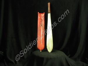 Kikuyu (Mau Mau) broad sword, simi sword with red