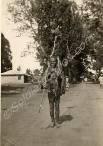 Loyal Kikuyu tribesman. Karatina, Kenya. 1955-1956