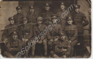 Small group of officers and NCOs. Possibly 5th (Te