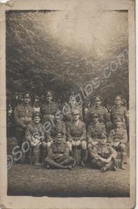 Small group of officers and NCOs. Possibly 5th (Te