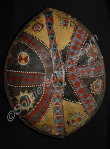 Nandi or Kipsigi War Shield. Made of animal hide,
