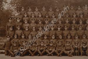 Detail of  photograph of "B" Company, 2/5th Battal