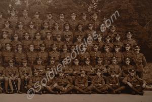 Detail of  photograph of "B" Company, 2/5th Battal