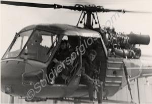 Westland Scout helicopter. Gloucestershire Regimen