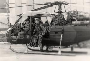 Westland Scout helicopter. Gloucestershire Regimen