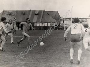 Football match. Gloucestershire Regiment. Northern
