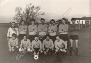 Football team. Left to right, top to bottom:- Hard
