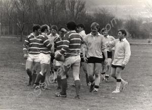 Rugby team training. Gloucestershire Regiment. Nor
