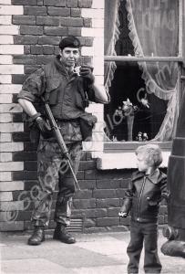 Refreshments during a patrol. Gloucestershire Regi