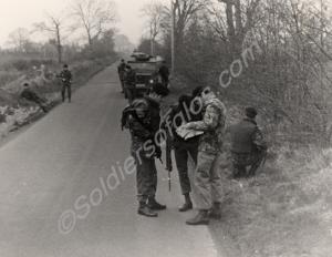 Border patrol. Gloucestershire Regiment. Northern