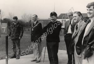 Lieutenant-Colonel S.D.A. Firth with Mayor of Chel