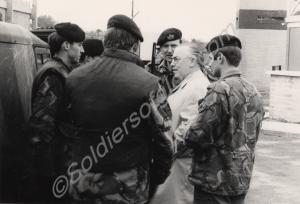 Visiting dignitary. Gloucestershire Regiment. Nort