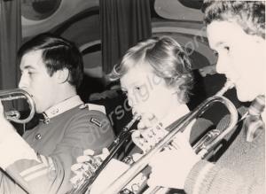 Lance-Corporal Meads playing in a band with Youth