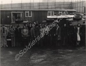 "B" Company wives visiting the Company Base at Kil