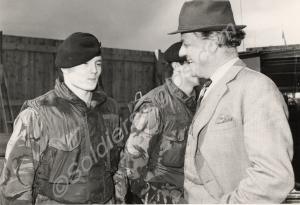 Inspecting the troops. Visit to the Gloucestershir