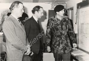 With Major Peter Rostron and Mr. Cope in the brief