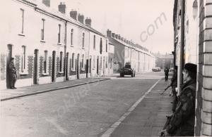 Private Cleal on left. "D" Company on patrol in th