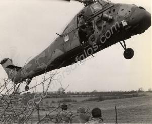 Wessex helicopter taking off during Operastion Loc