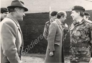 With Lieutenant-Colonel Simon Firth at Toome Bridg