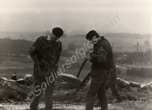 Major Peter Rostron and Second Lieutenant Mark Lav