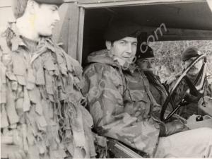 Left to right - Private Davies, Sergeant Wallker,