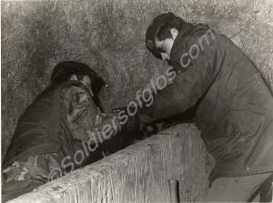 Private West (left) and Private Young search a bar