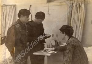 Bedside interview. Gloucestershire Regiment,  Nort