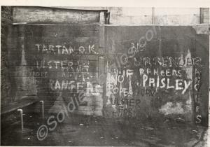 Loyalist grafitti in Fountain Street, Londonderry.