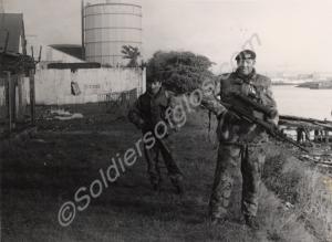 Riverside patrol. Gloucestershire Regiment, Northe
