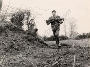 "D" Company patrol in South Derry. Gloucestershire