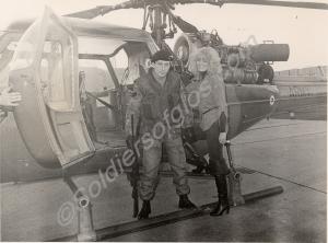Corporal Bourne with Beauty Queen, "Miss Avon". Gl