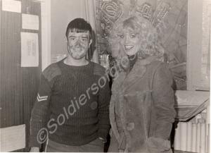 Corporal Lovell with Beauty Queen, "Miss Avon". Gl