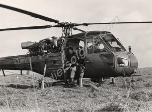 An airborne patrol taking off. Northern Ireland, 1