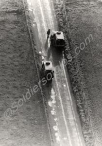 Vehicle checkpoint, Northern Ireland, 1973.