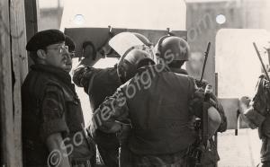 Corporal  Slade and other soldiers of 'C' Company,