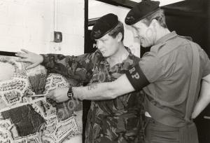 Sergeant Bourne and Corporal Musto of the Gloucest