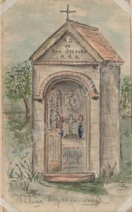 "One of the many Praying Shrines of France-Belgiu