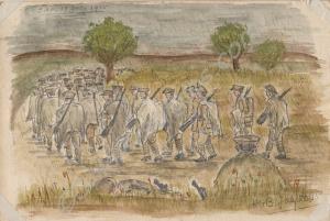 "An item in our long "trek" from the Ypres distri